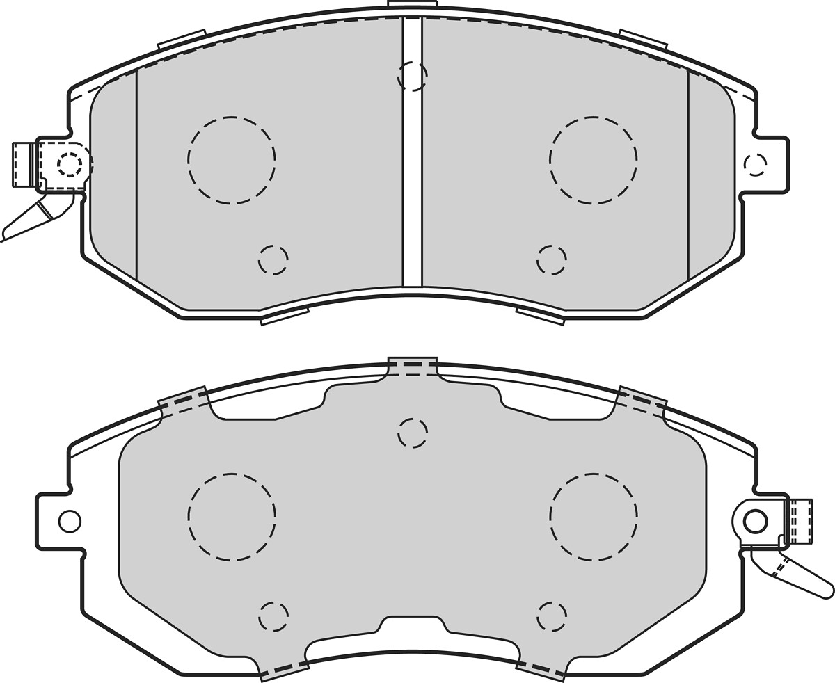 Jeu de 4 plaquettes de frein VALEO ref. 302722